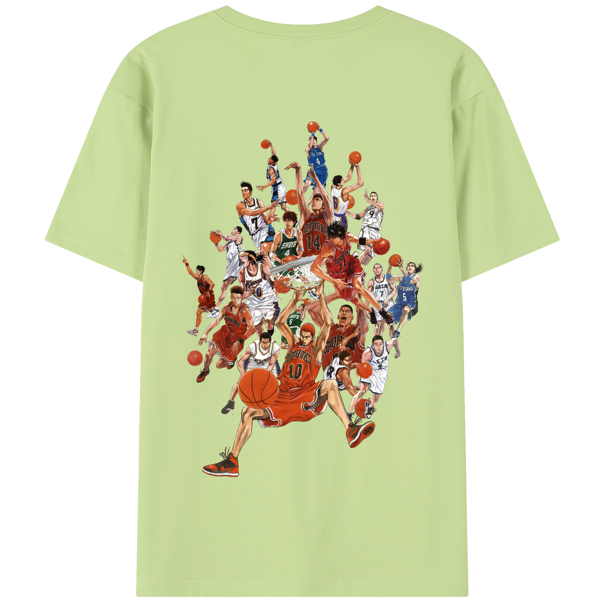 SLAM DUNK／スラムダンク 綿100％半袖Tシャツ（背面プリント）